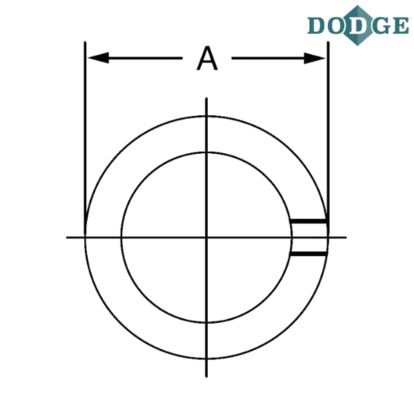 040016 DODGE - 1 1/8 SOLID STEEL COLLAR