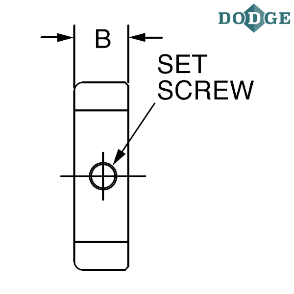 040016 DODGE - 1 1/8 SOLID STEEL COLLAR
