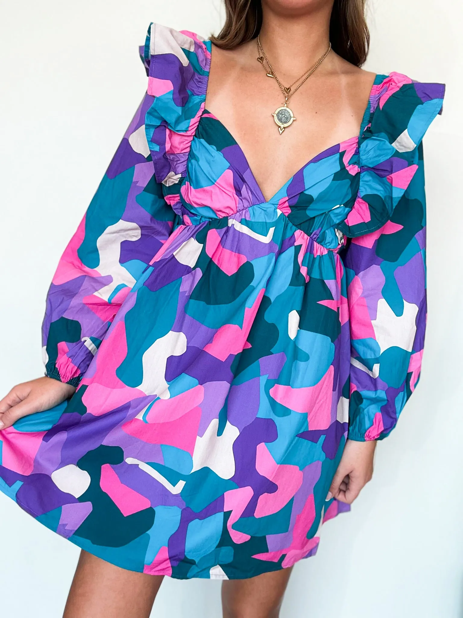 Abstract Glow Dress