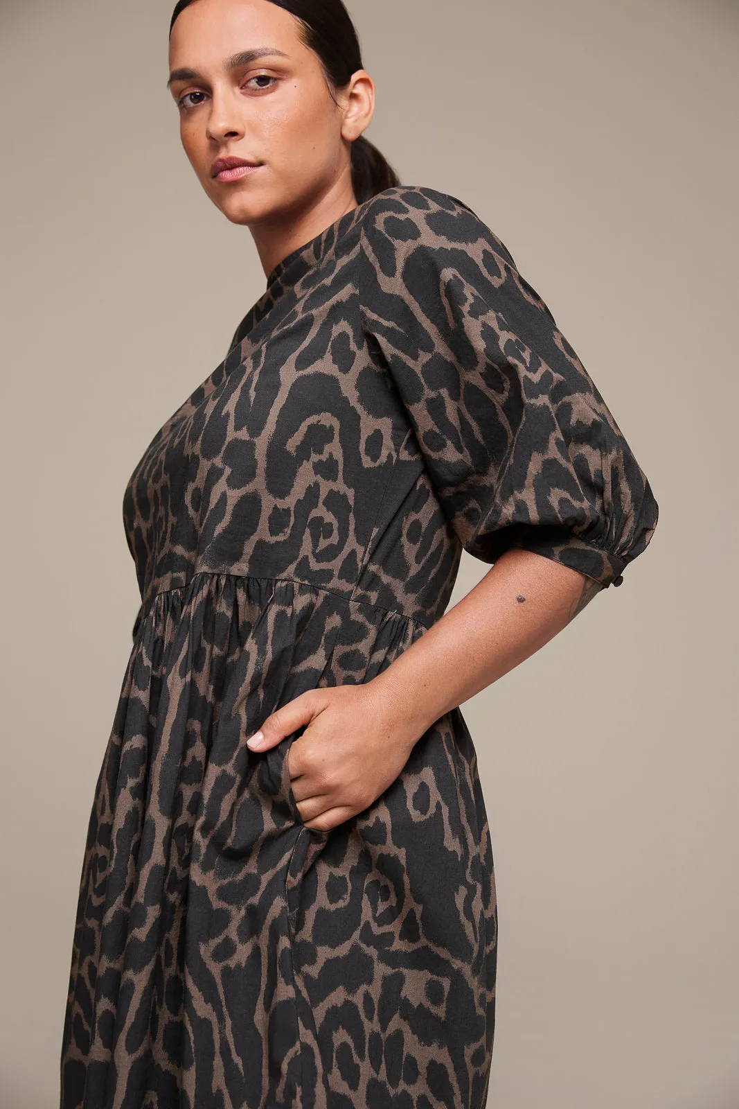Adelaide Dress in Leopard (Final Sale)
