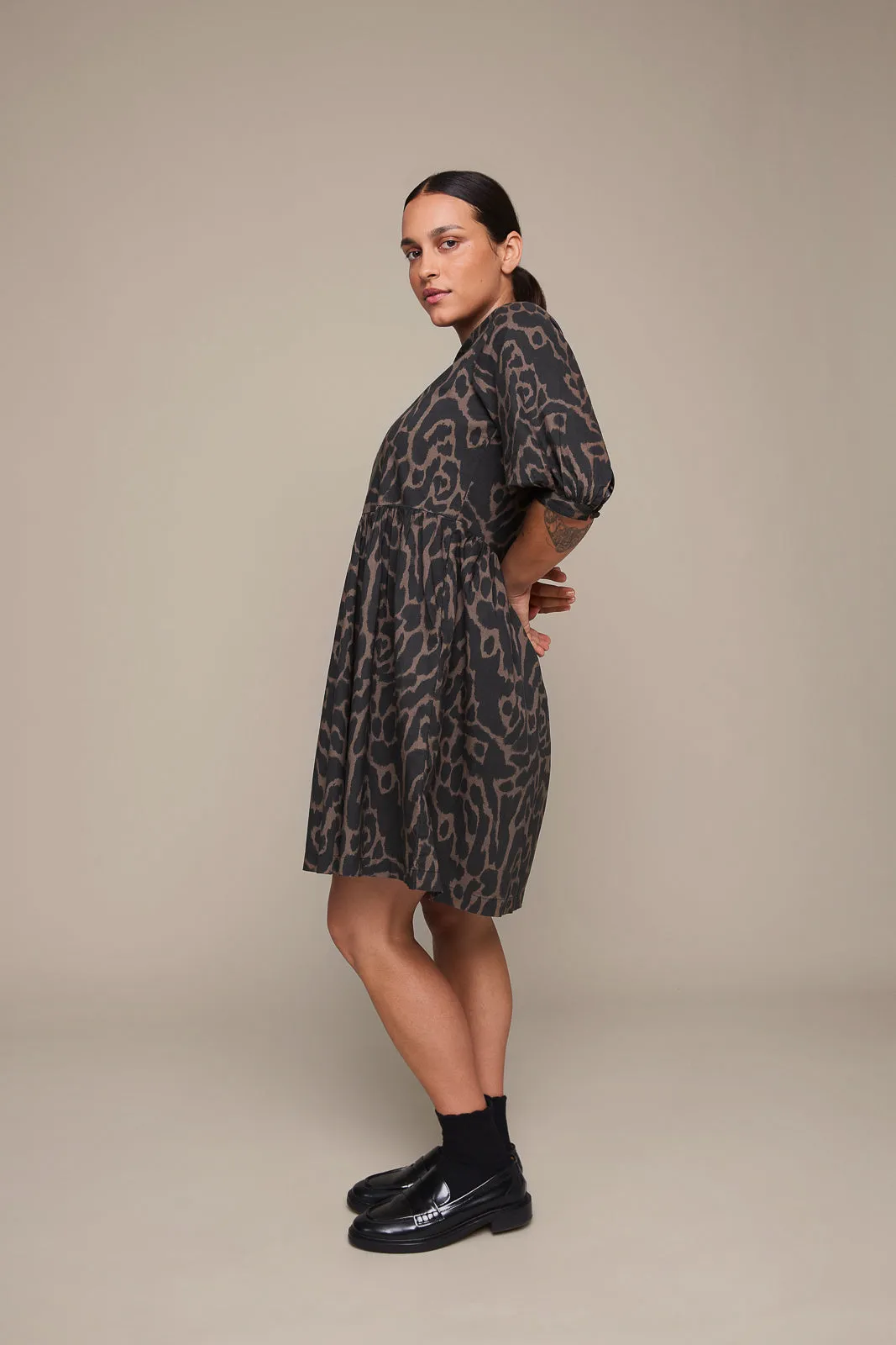 Adelaide Dress in Leopard (Final Sale)