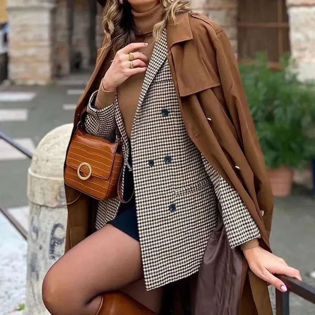 Alayá Blazer | Retro-Stil oversized Blazer für Damen