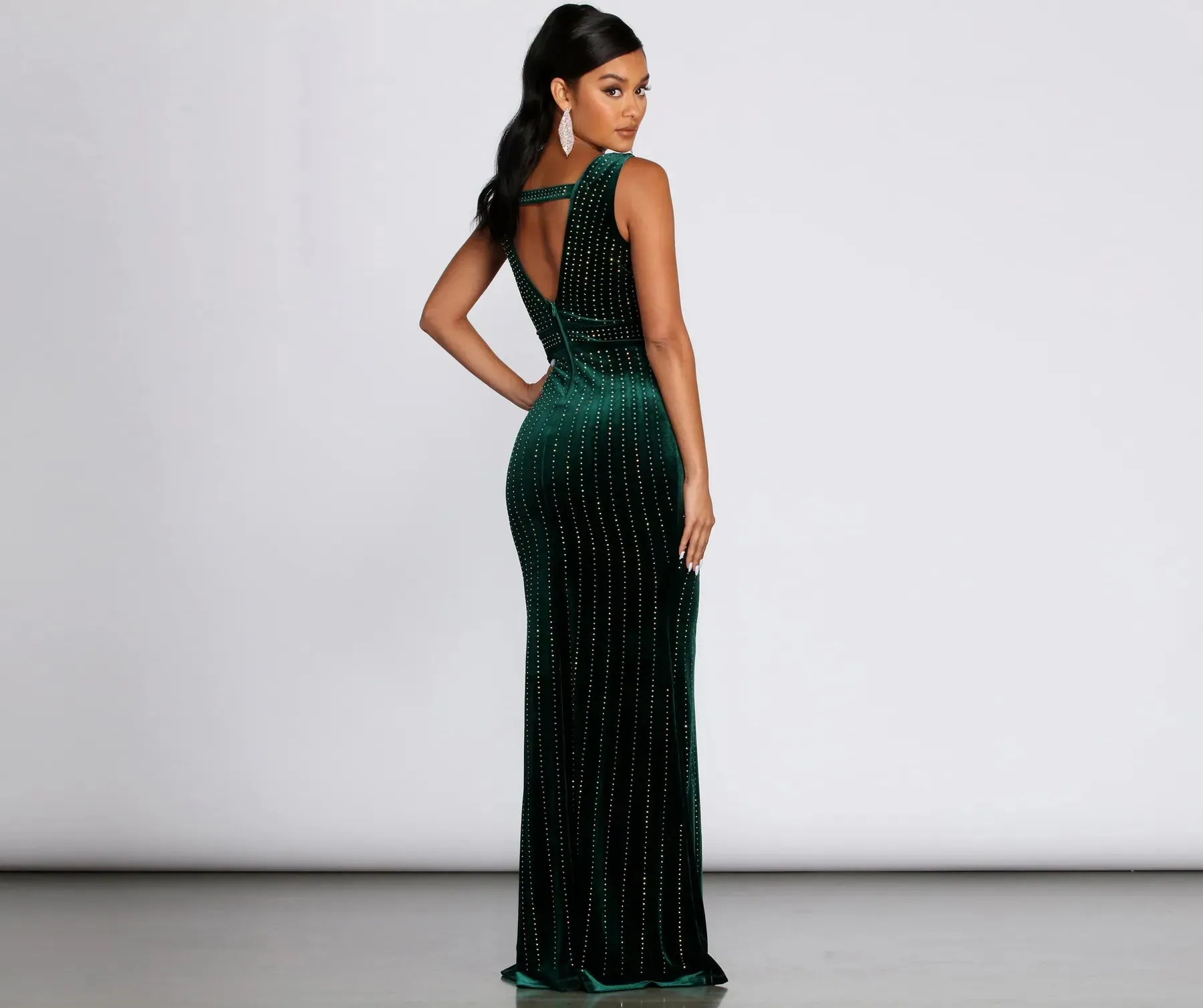 Alexis Formal Heat Stone Dress