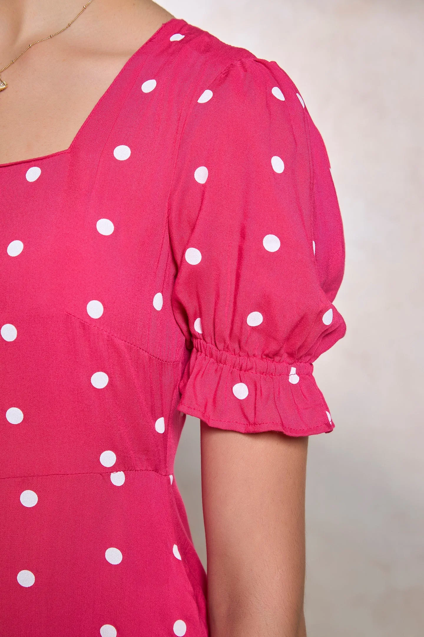 Amlan|Polka Printed Mini Dress