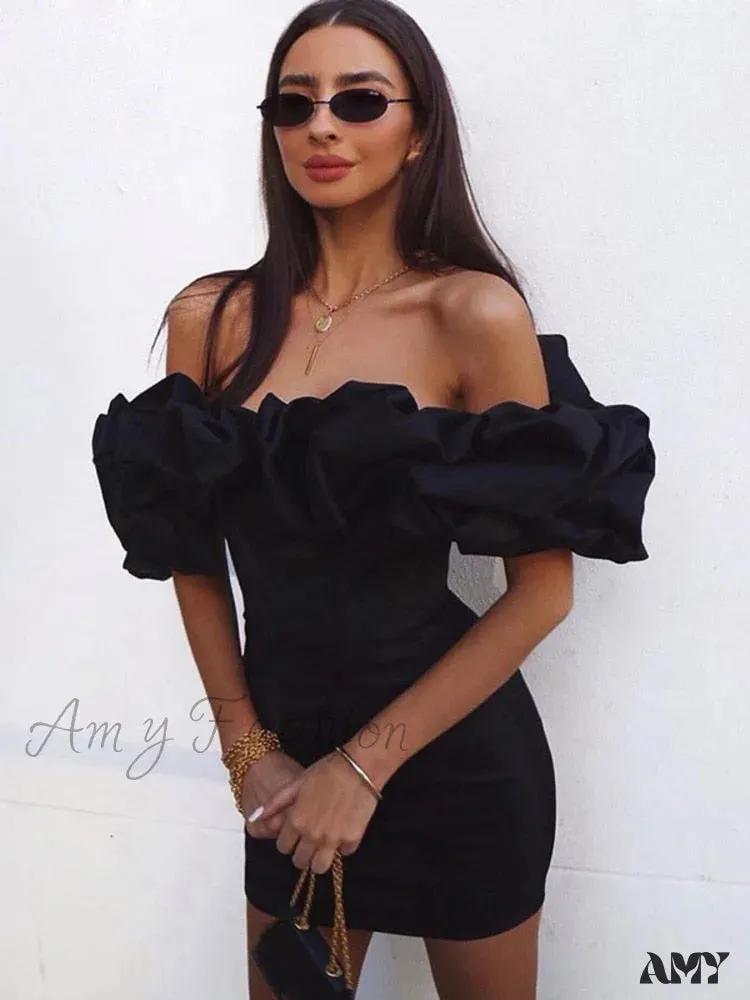 Amy Fashion - Classic Elegant Party Club Wear Slim Fit Bodycon Dress