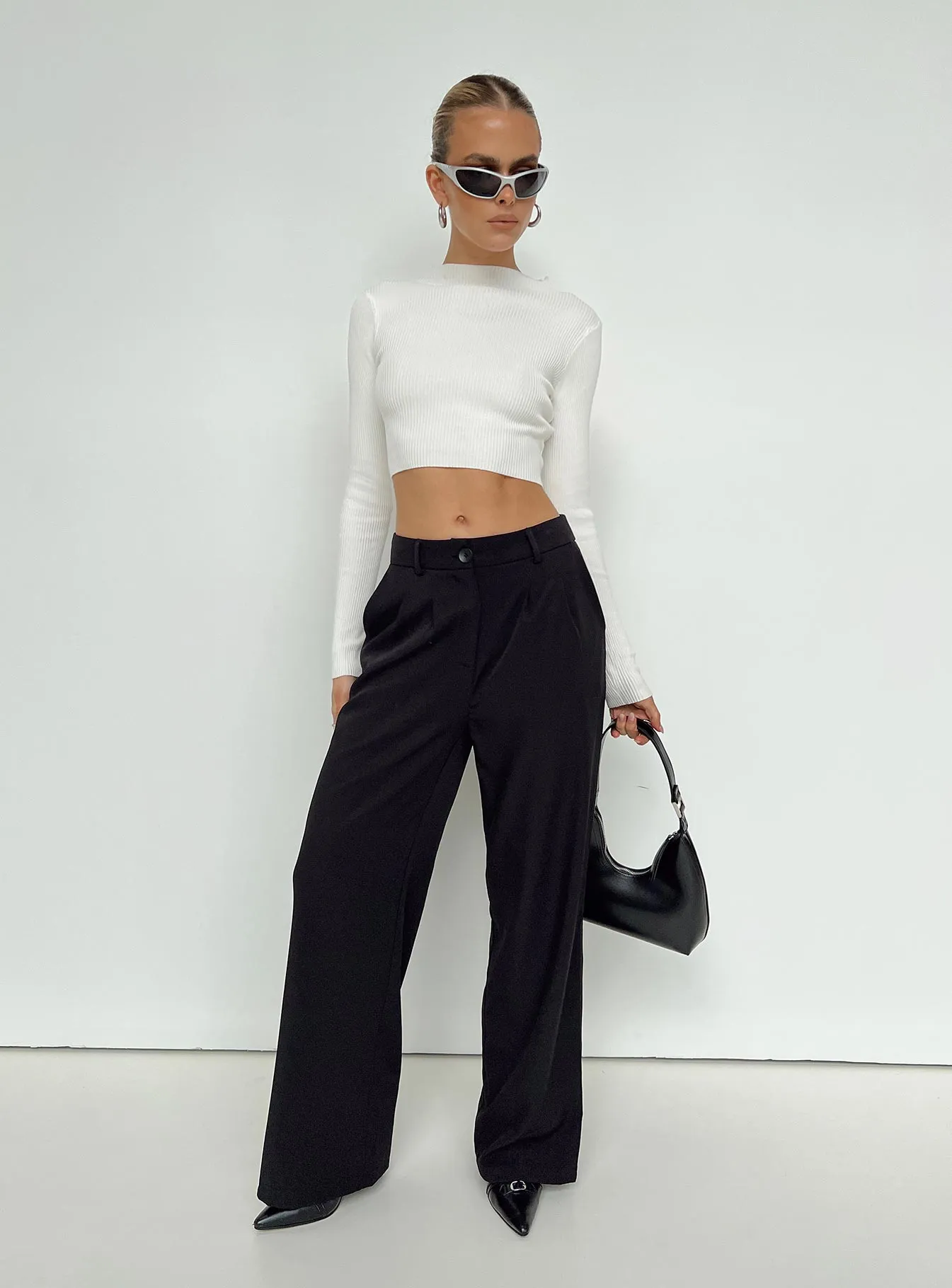 Arthur Long Sleeve Top White