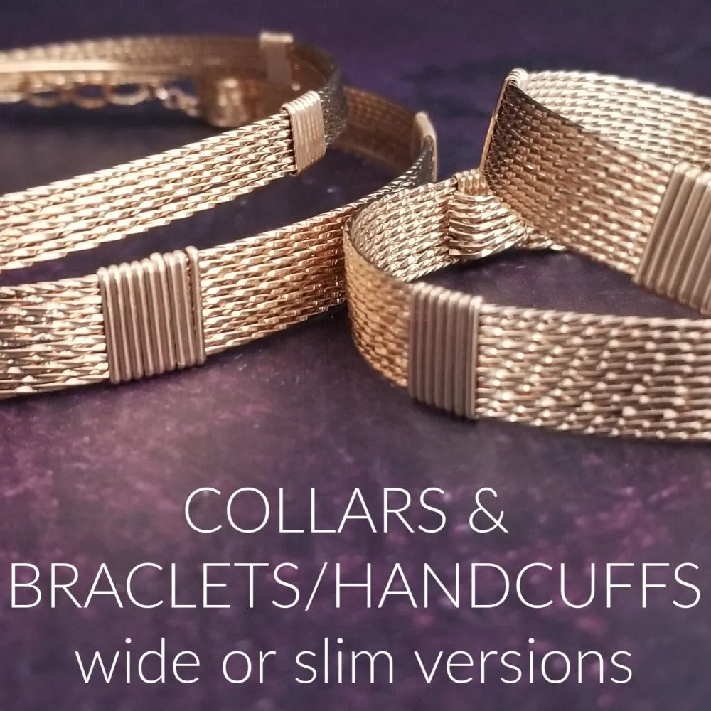 ASHANTI Wide Collar, Rose Gold