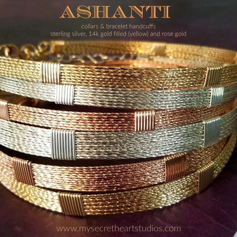ASHANTI Wide Collar, Rose Gold