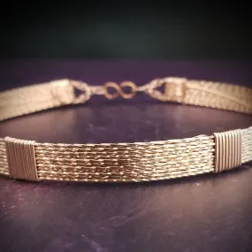 ASHANTI Wide Collar, Rose Gold