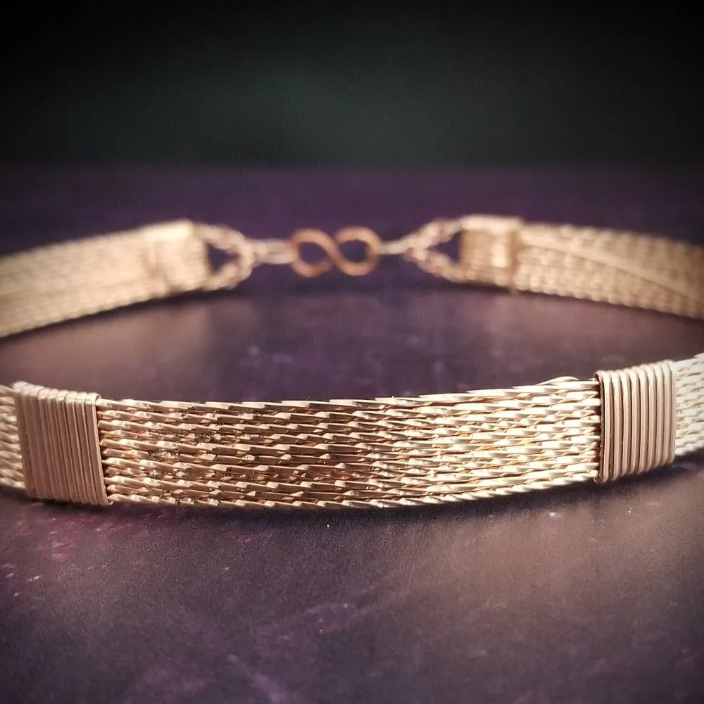 ASHANTI Wide Collar, Rose Gold