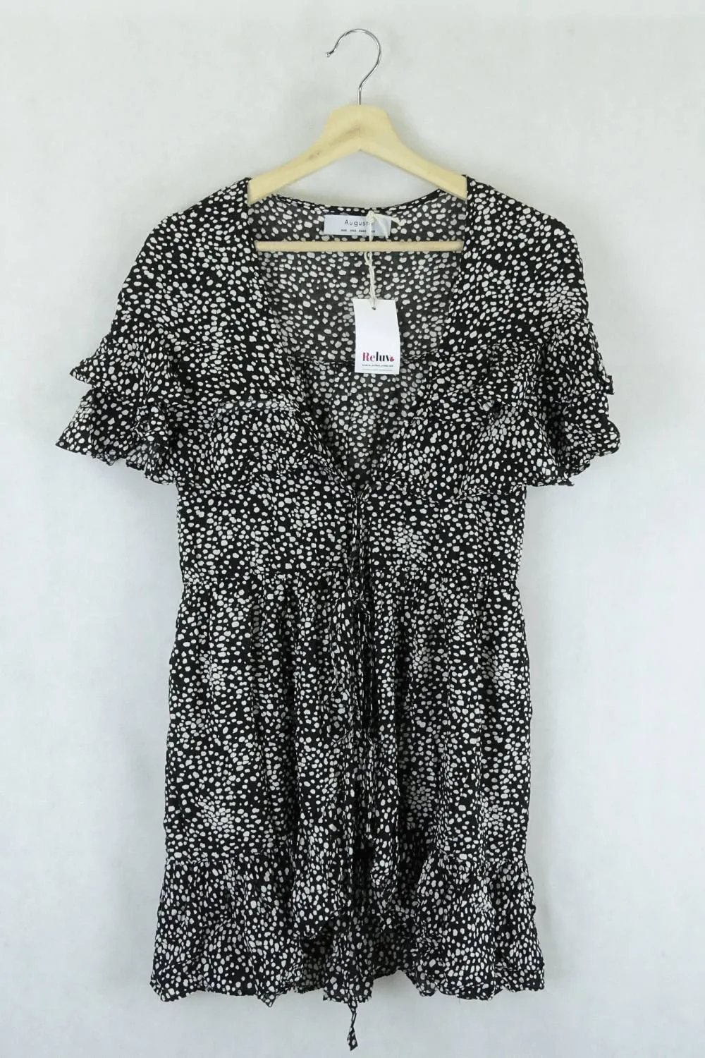 Auguste Black Print Dress 6