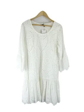 Auguste White Lace Dress S