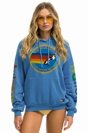 AVIATOR NATION LA JOLLA RELAXED PULLOVER HOODIE - COBALT