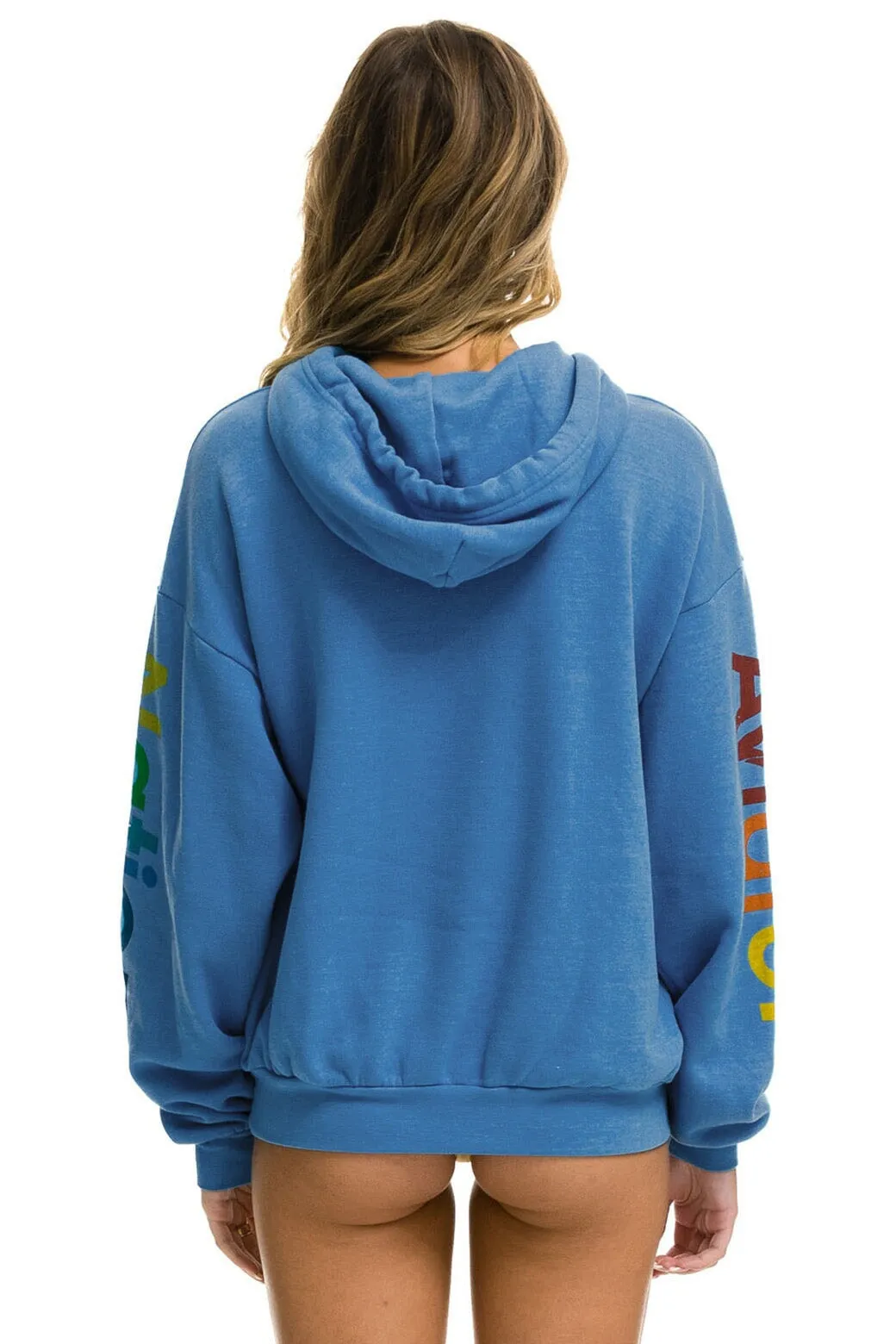 AVIATOR NATION LA JOLLA RELAXED PULLOVER HOODIE - COBALT