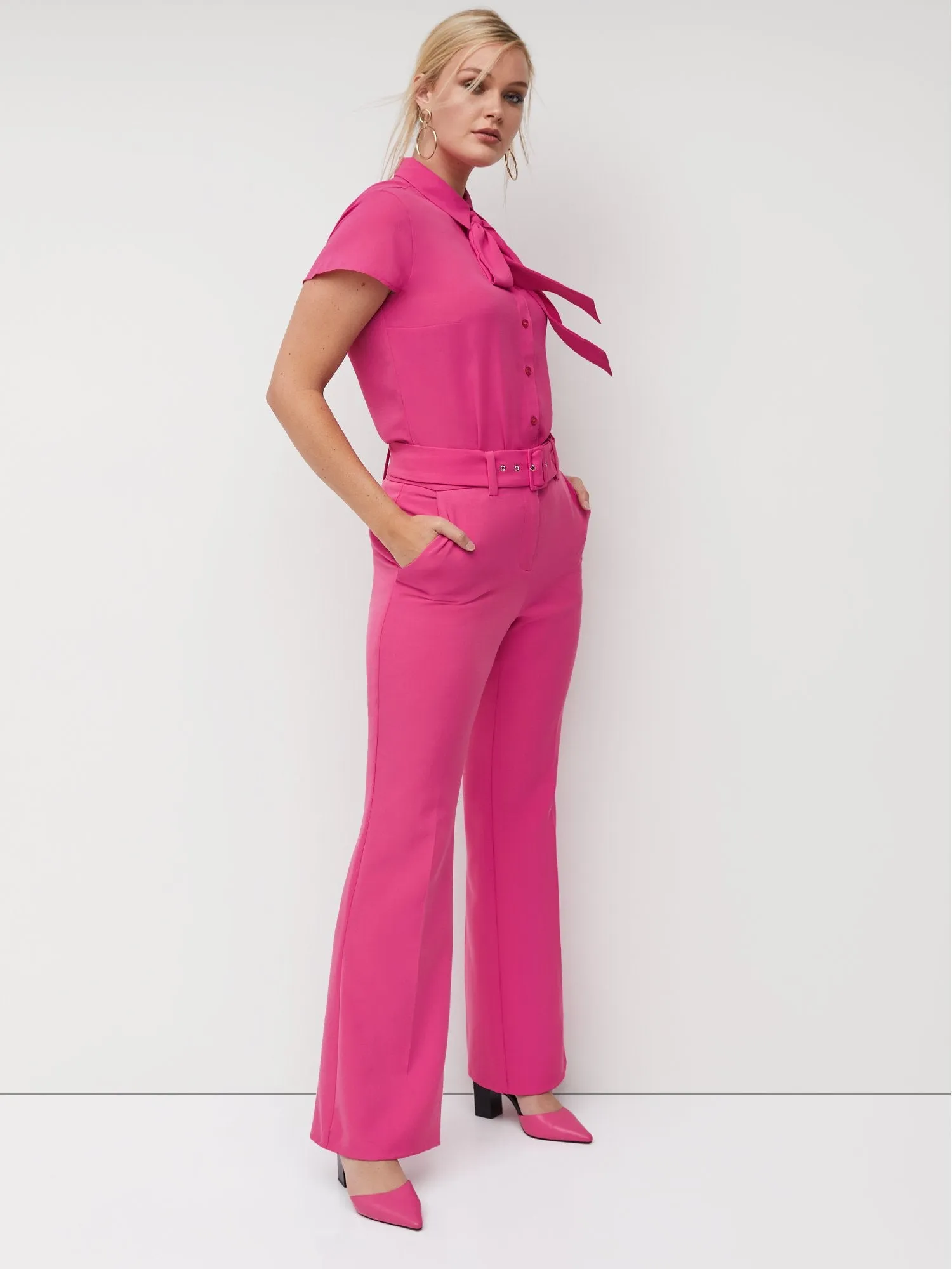 Belted Flare Pant