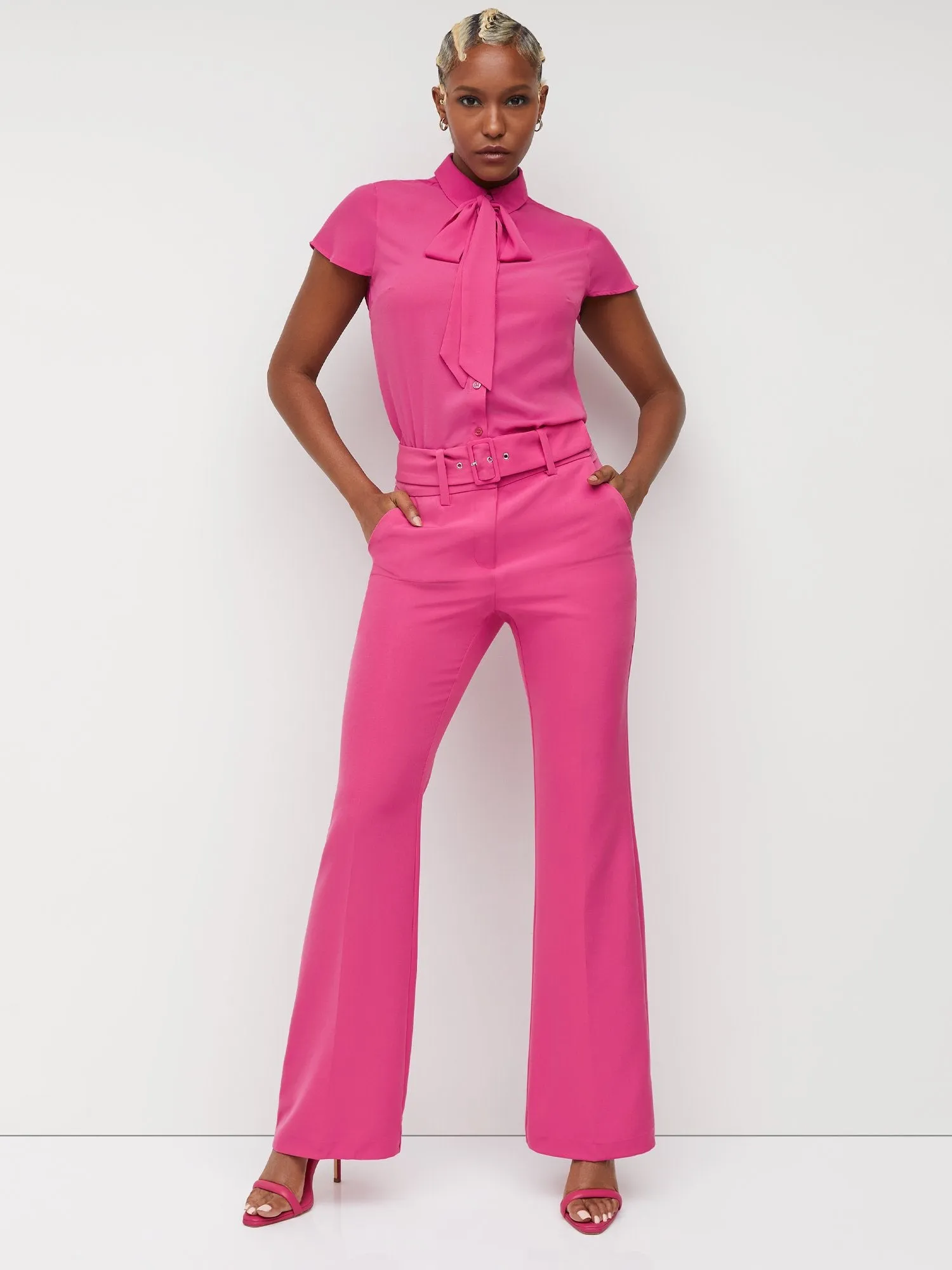 Belted Flare Pant