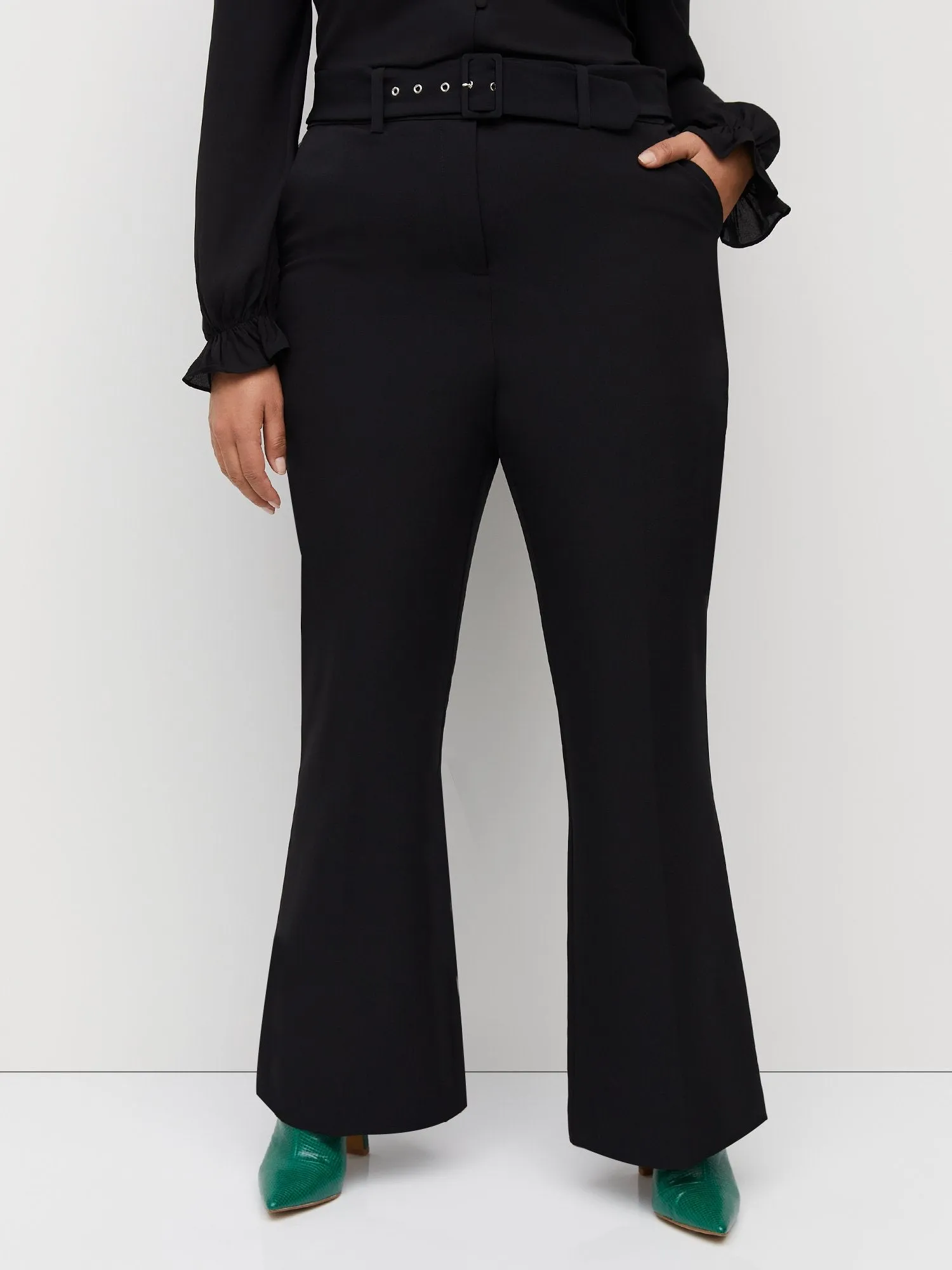 Belted Flare Pant