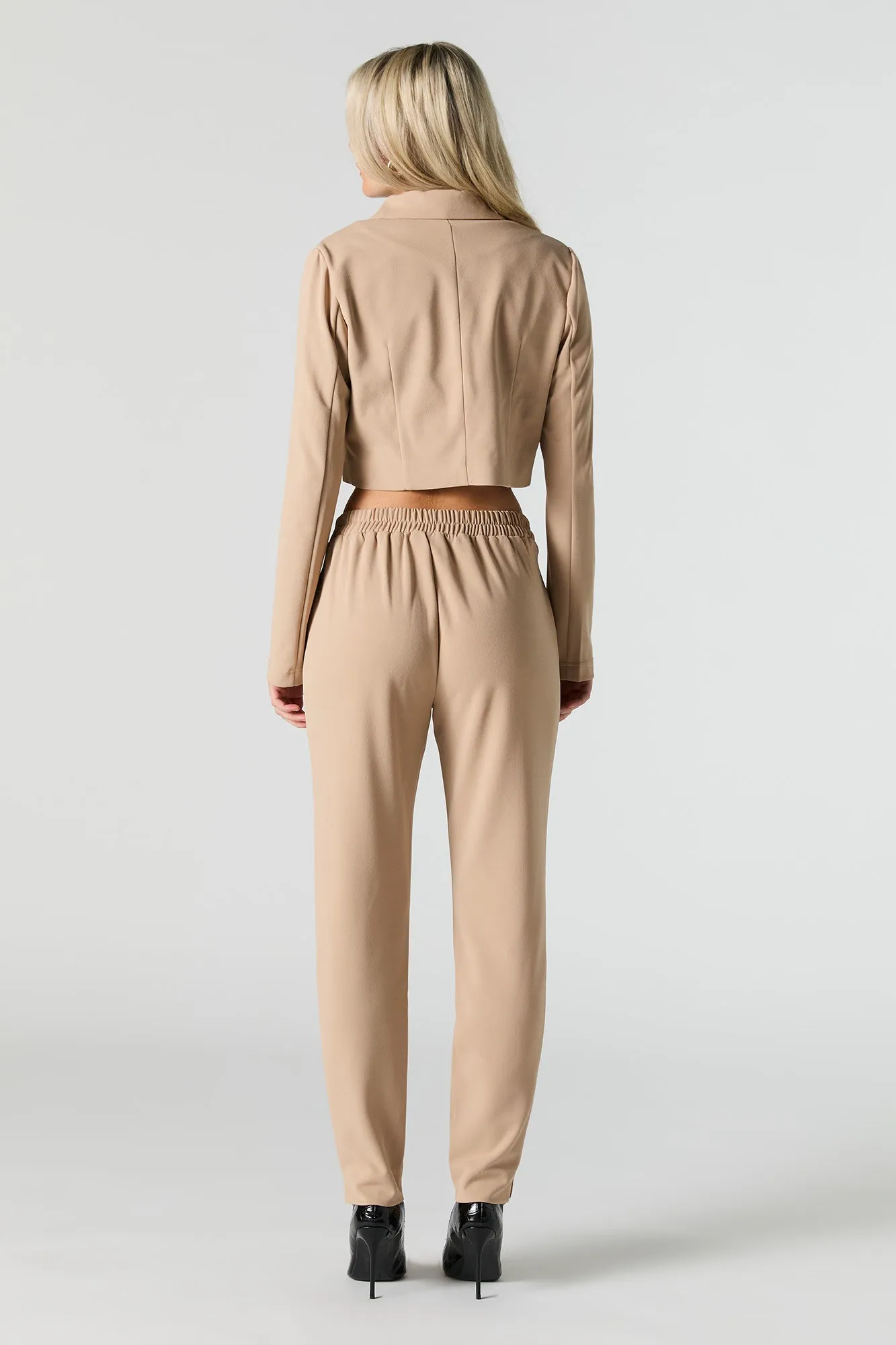 Belted Slim Dress Pant