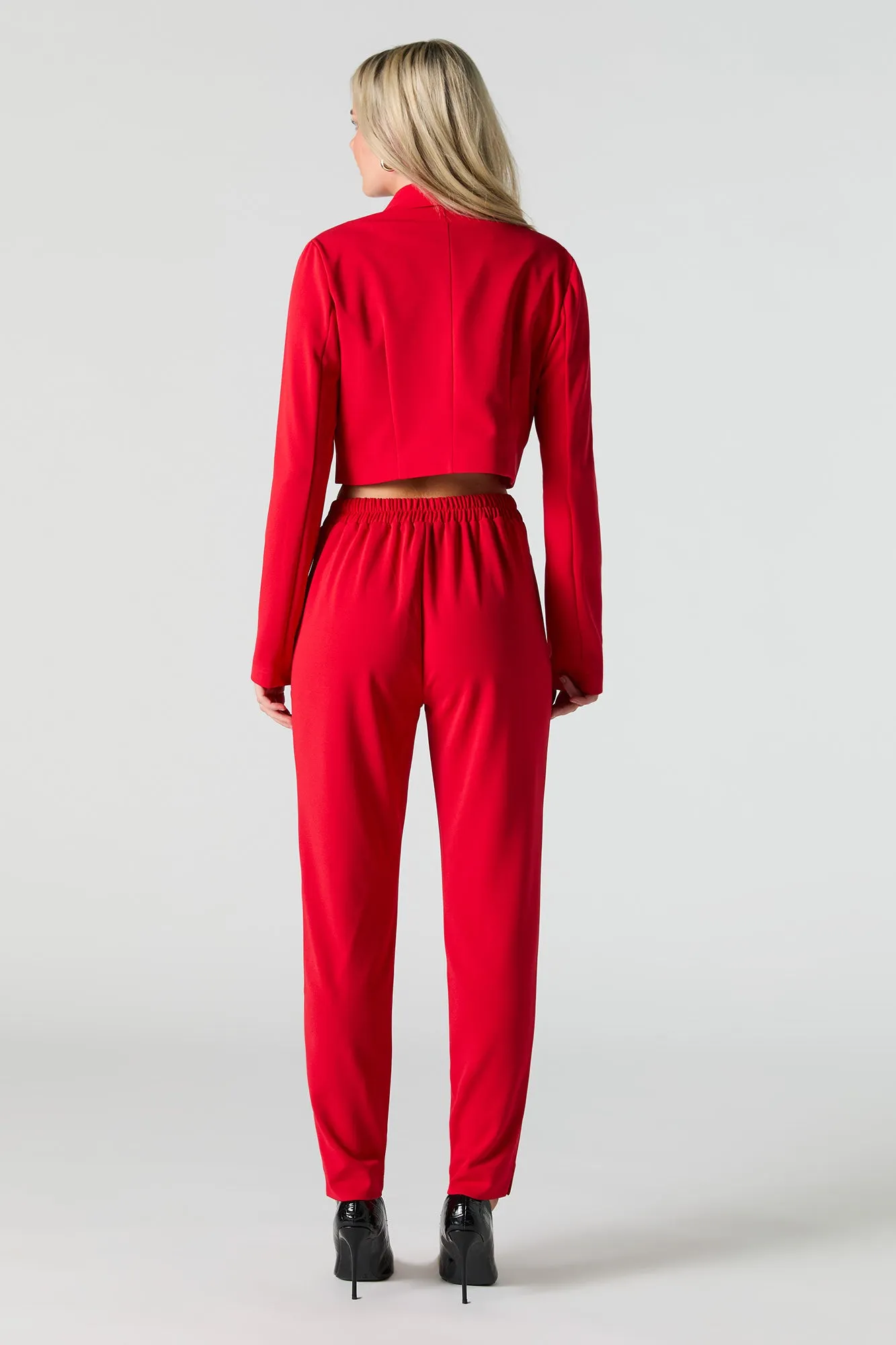 Belted Slim Dress Pant