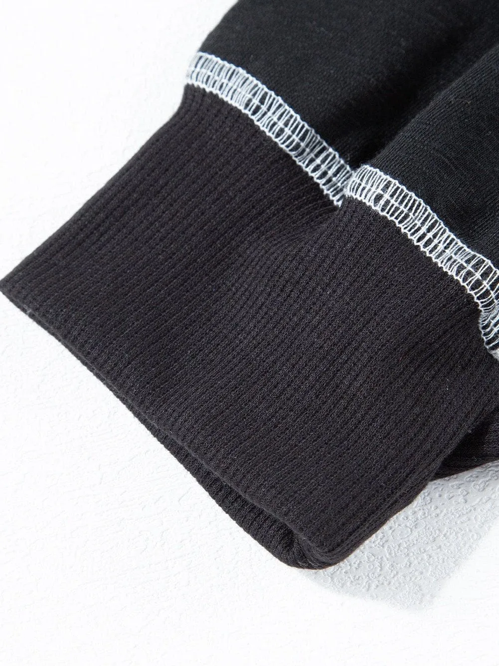 Black Knit Maxi Dress with Unique Seams