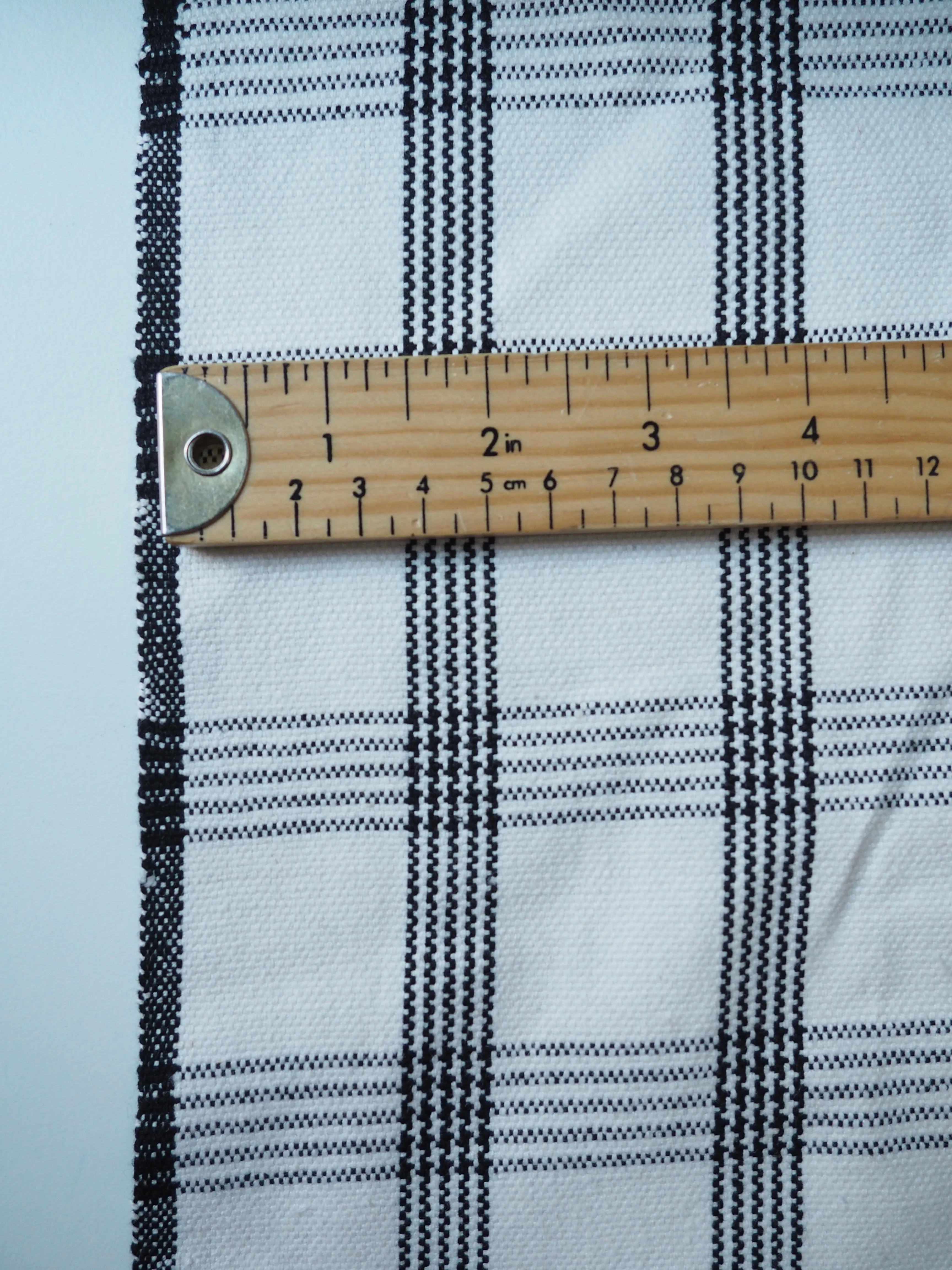 Black   White Check Handloom Cotton