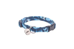 Blue Sharks Cat Collar