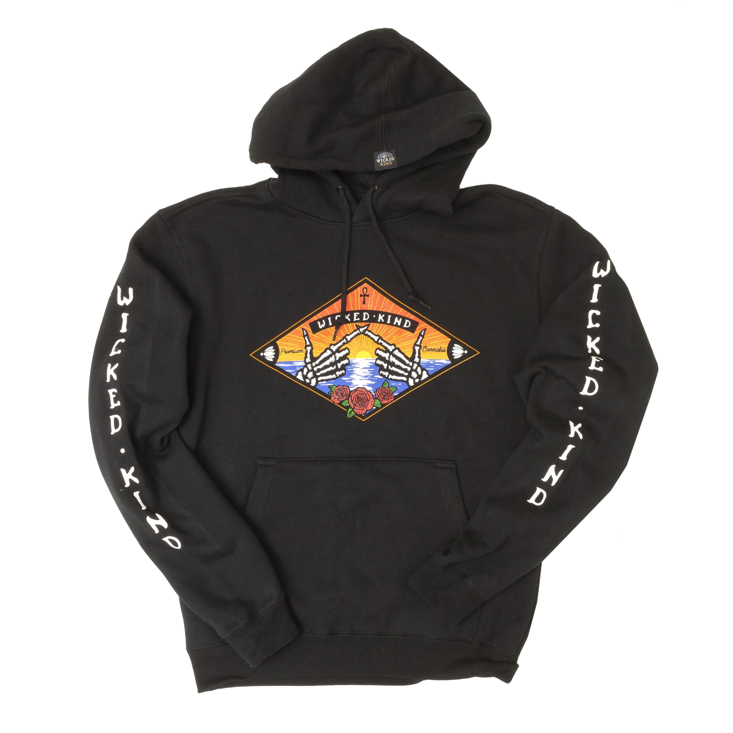 Bones Black Pullover Hoodie