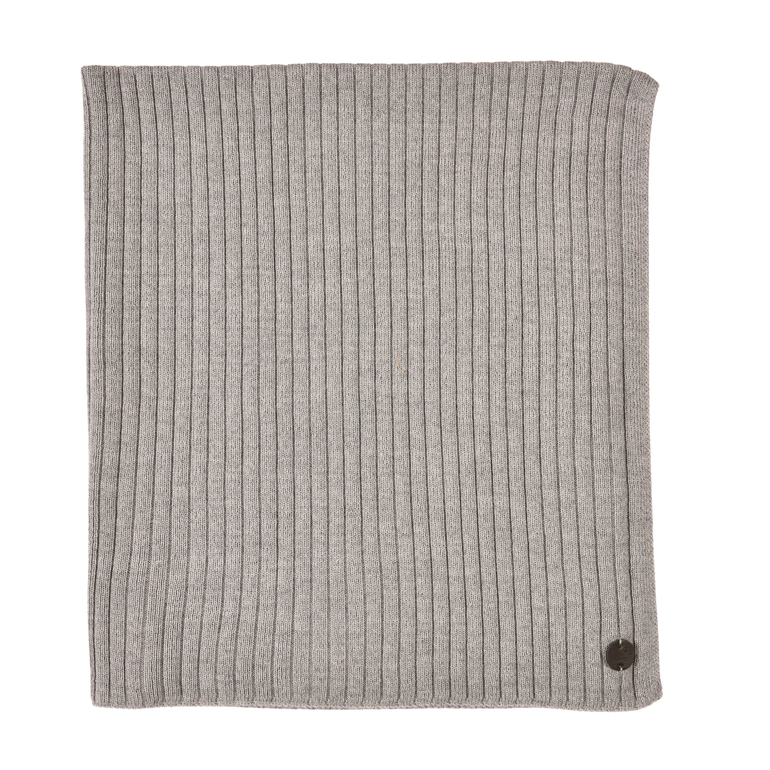 Boys Grey Knit ribbed Blanket | Made in France