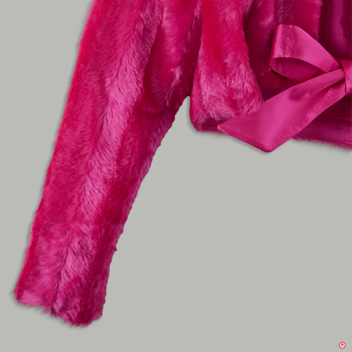 Bright Pink Fur Shrug