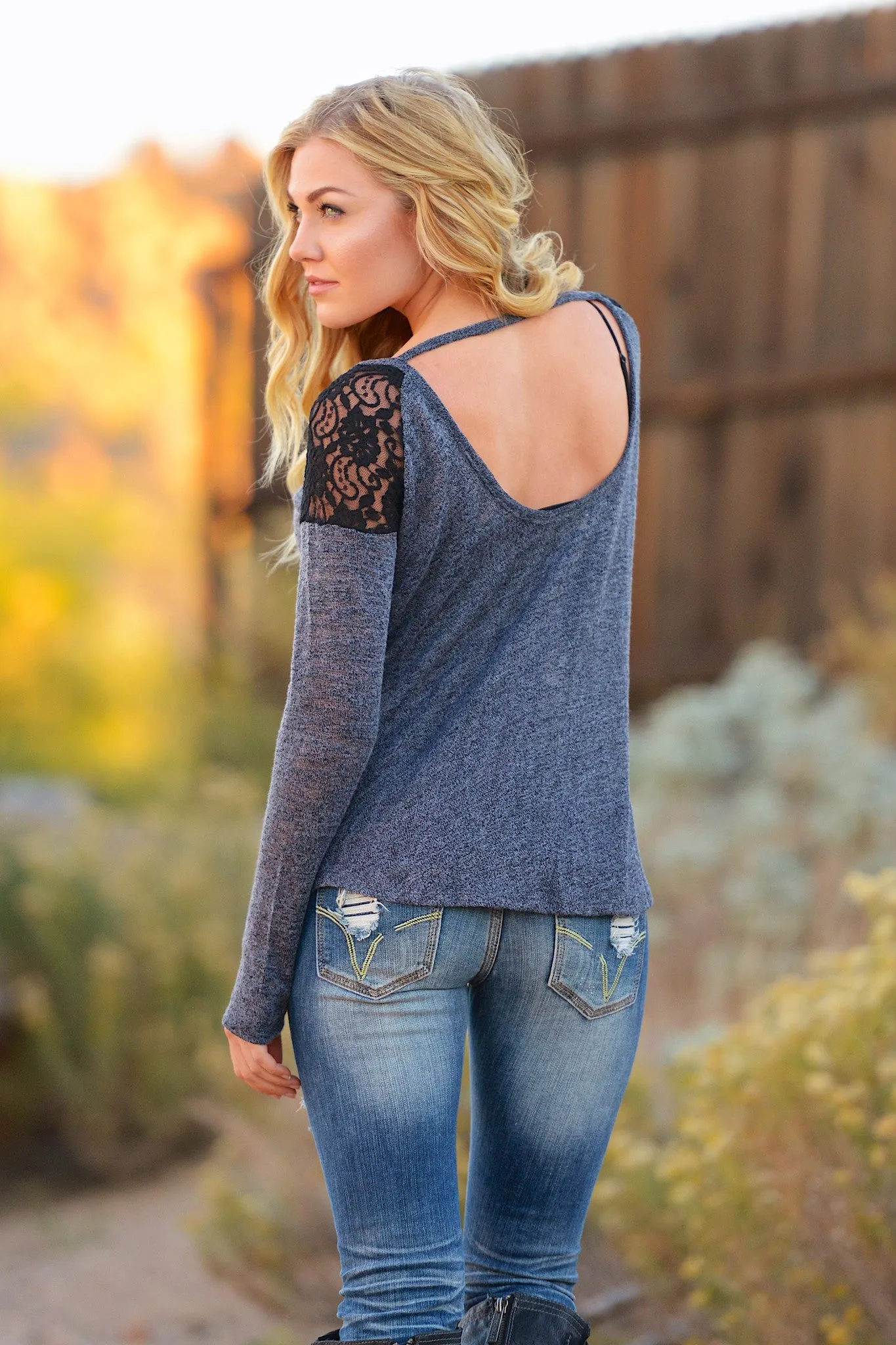 Brunch In Paris Top - Charcoal