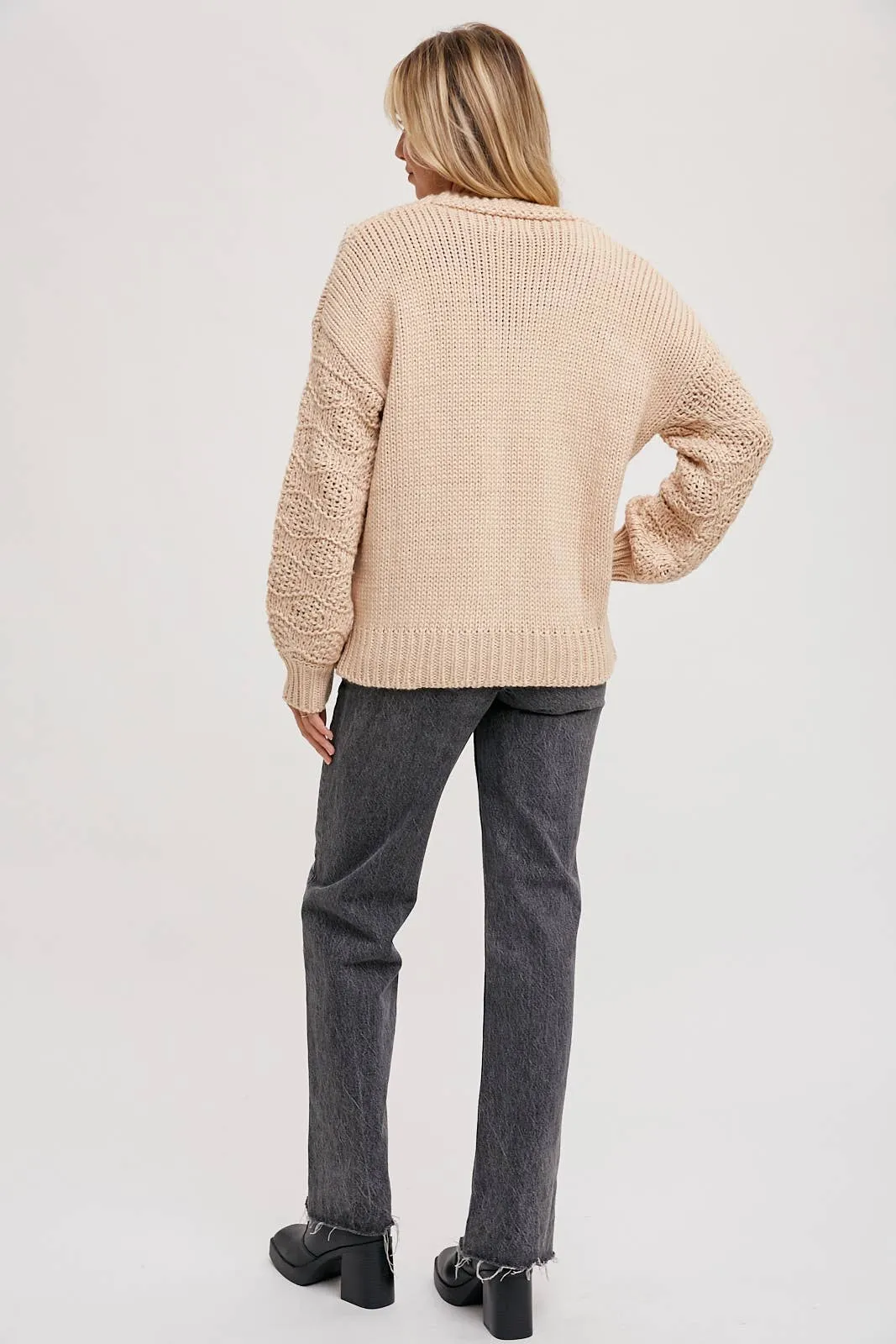 CABLE KNIT CARDIGAN