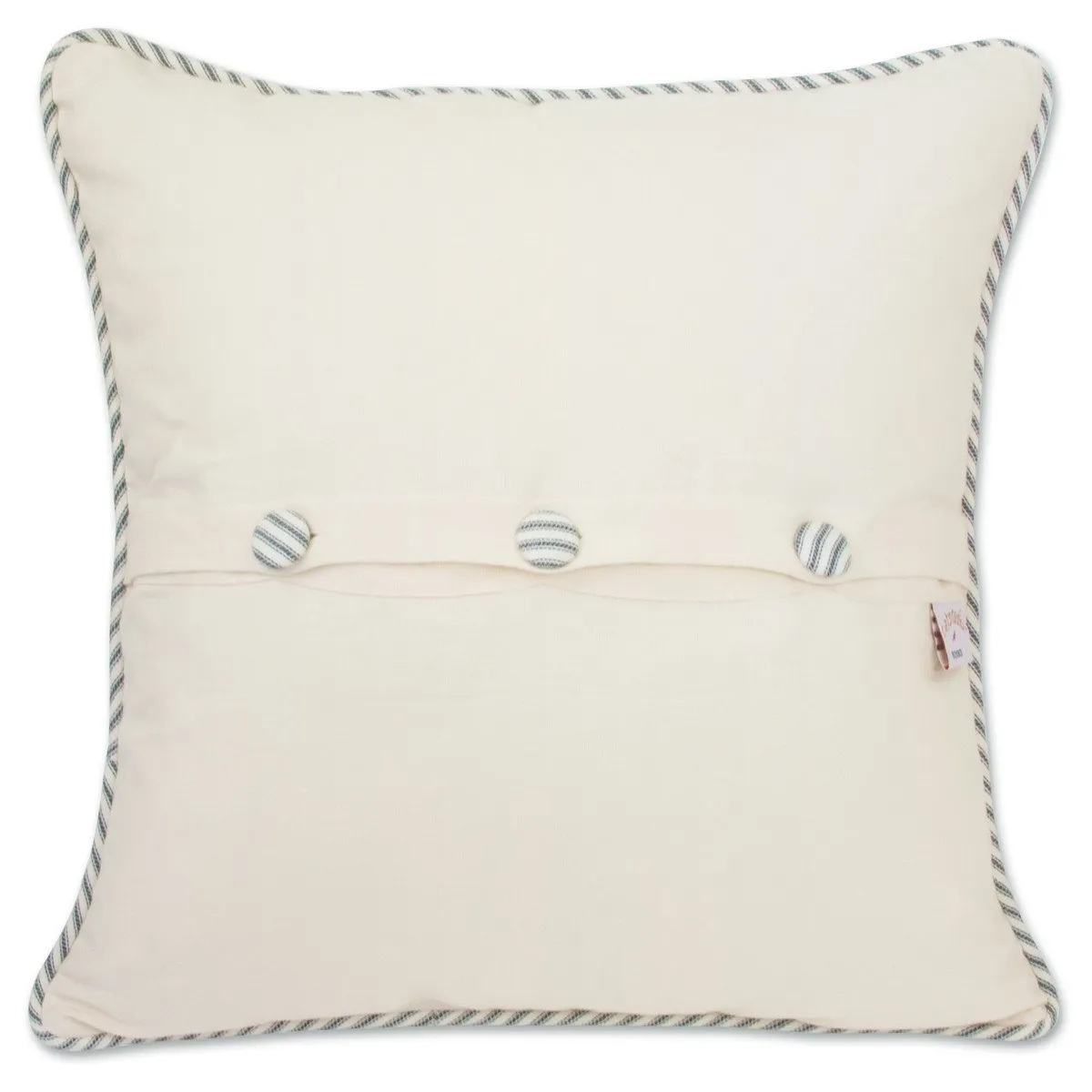 Cape Cod Embroidered CatStudio  Pillow