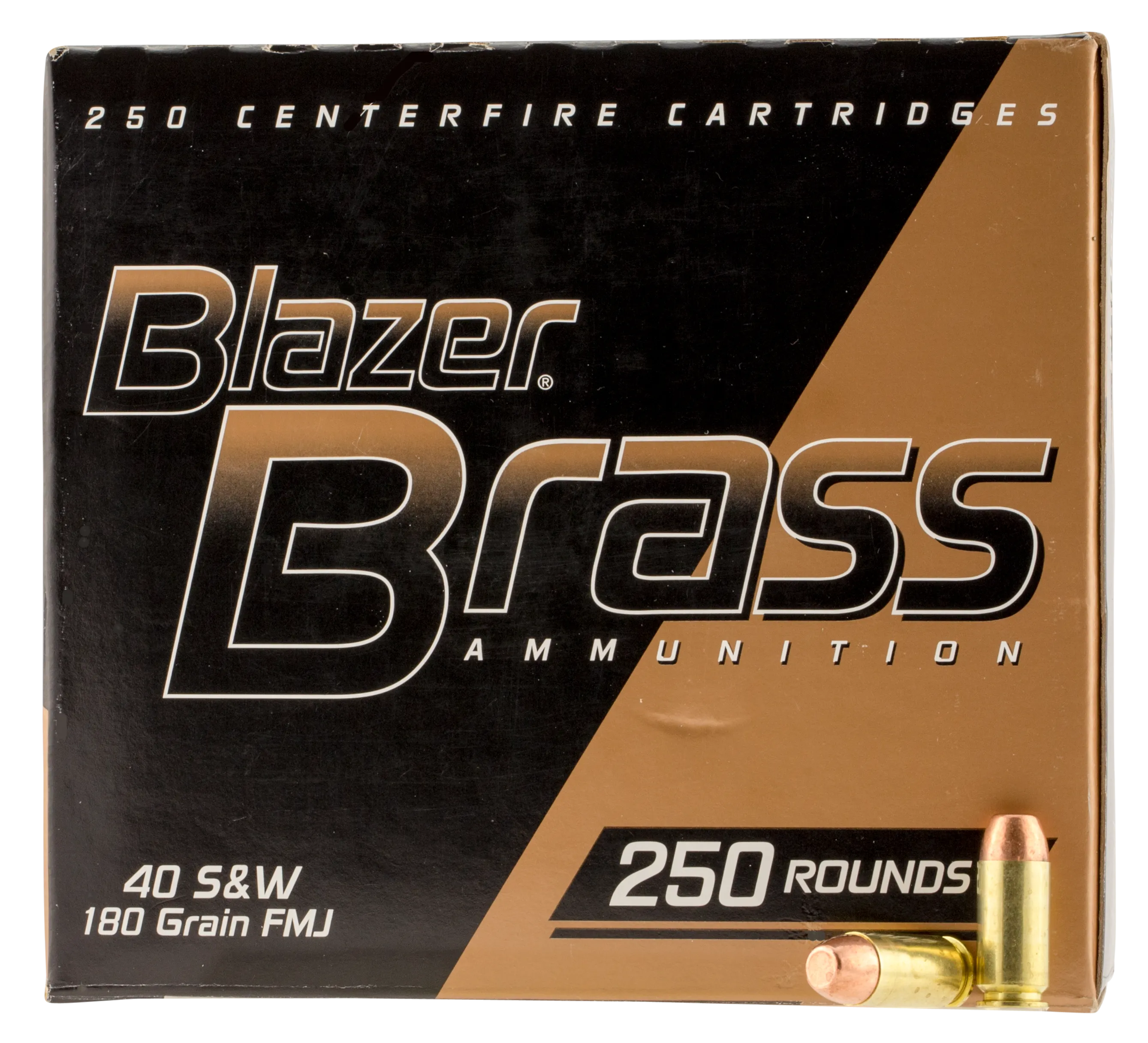 CCI 52201 Blazer 40 S&W 180 GR Full Metal Jacket Flat Nose 250 Bx/ 4 Cs - 250 Rounds