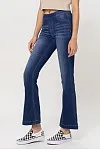 CELLO MID RISE PETITE FLARE JEANS