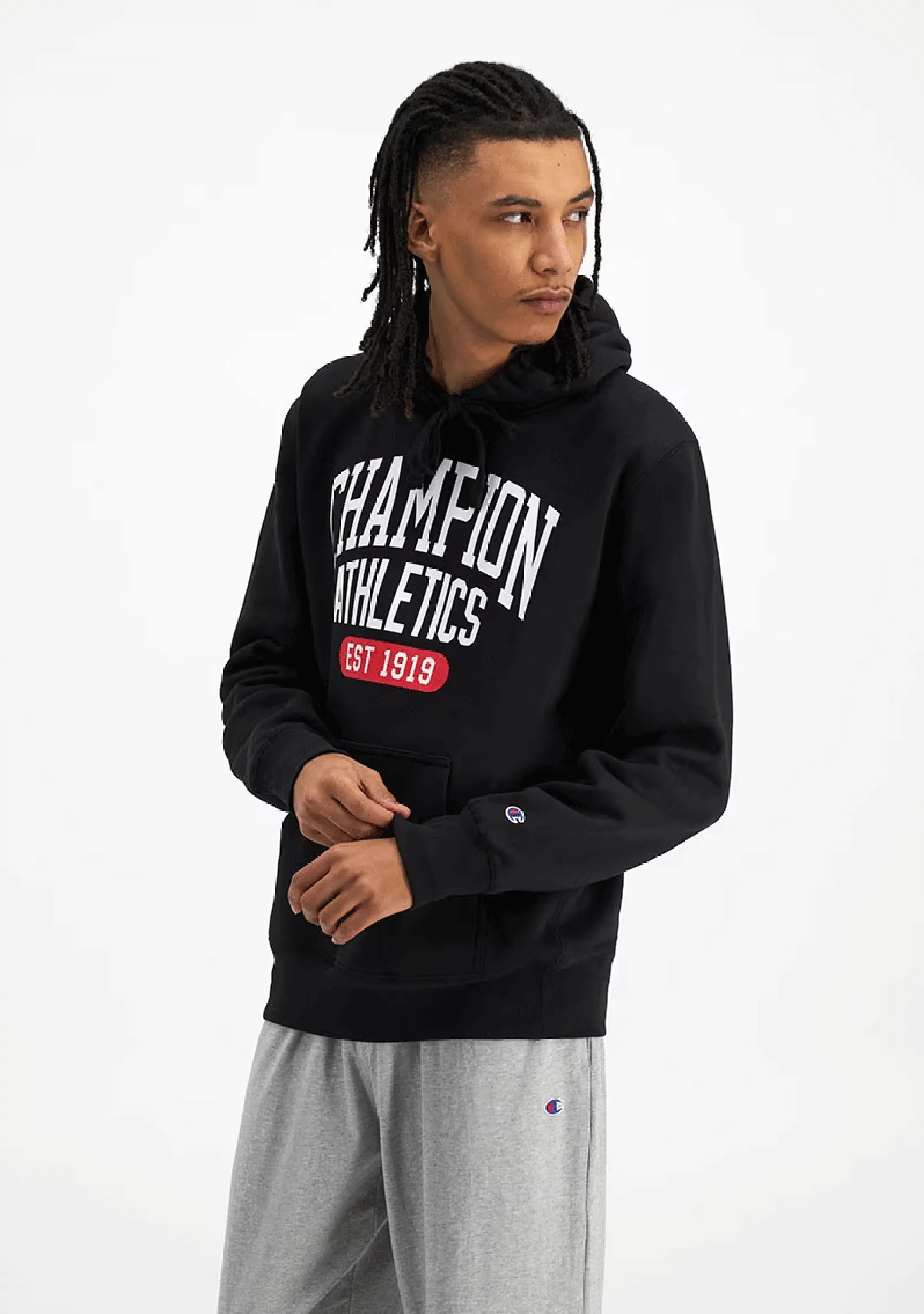 Champion Mens Graphic Print Hoodie <BR> AV8PN 0DF