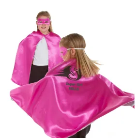 Children's Pink Superhero Cape - Personalised
