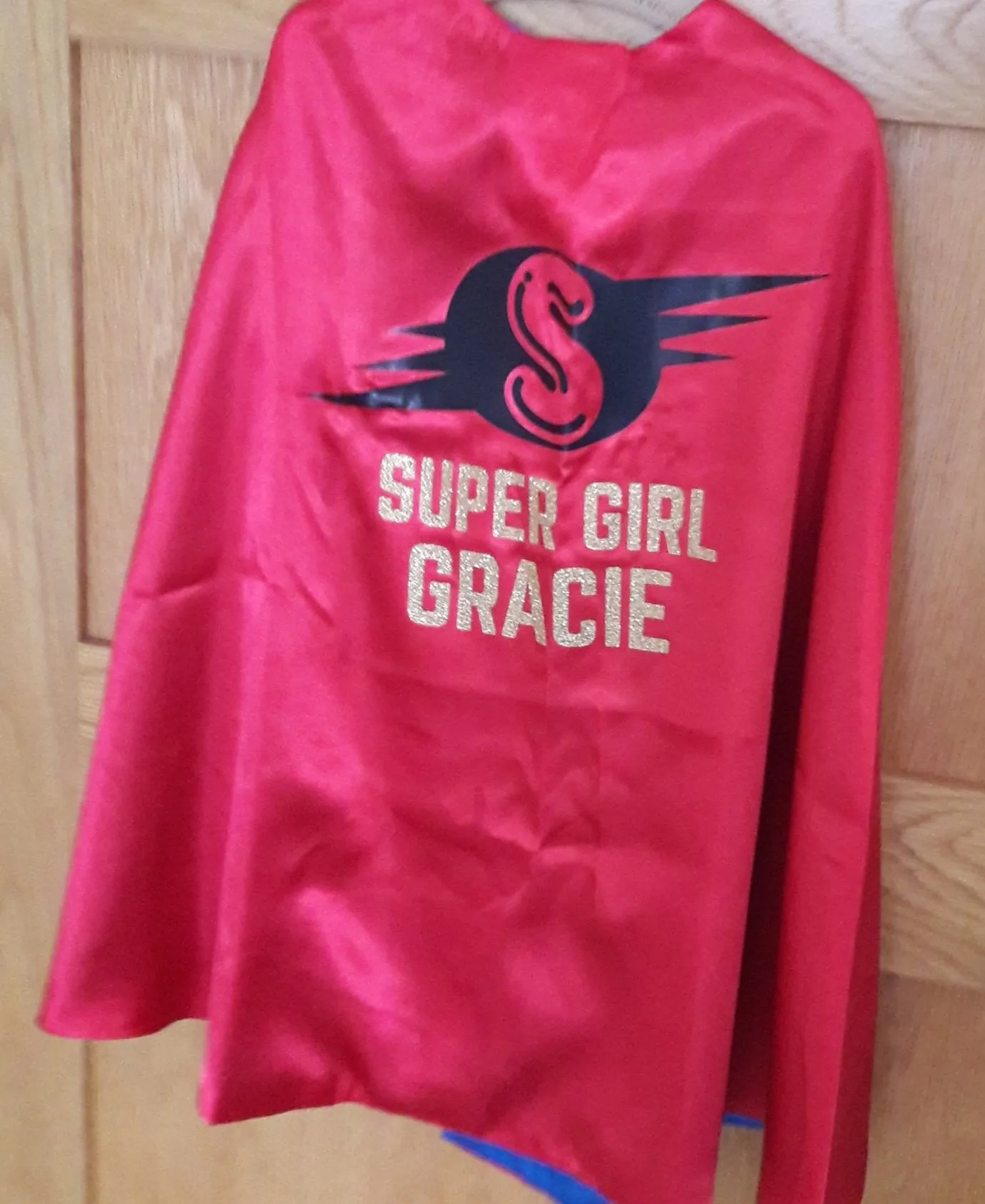 Children's Pink Superhero Cape - Personalised