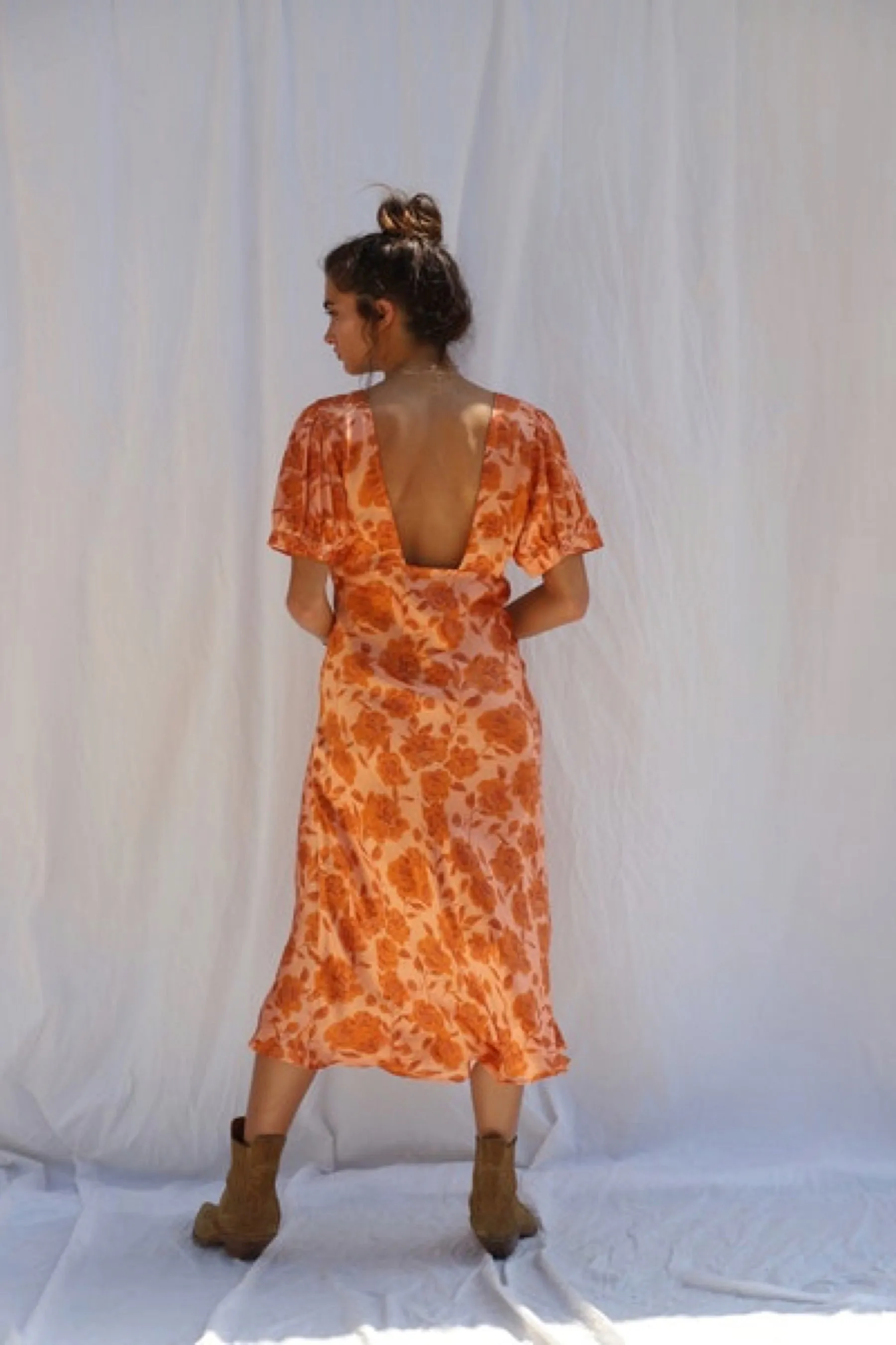 Clay Electro Floral Daisy Circle Dress