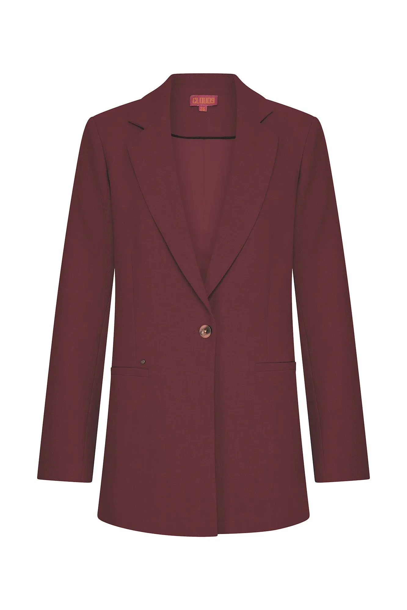 Cloud9 Suus long blazer bordeaux