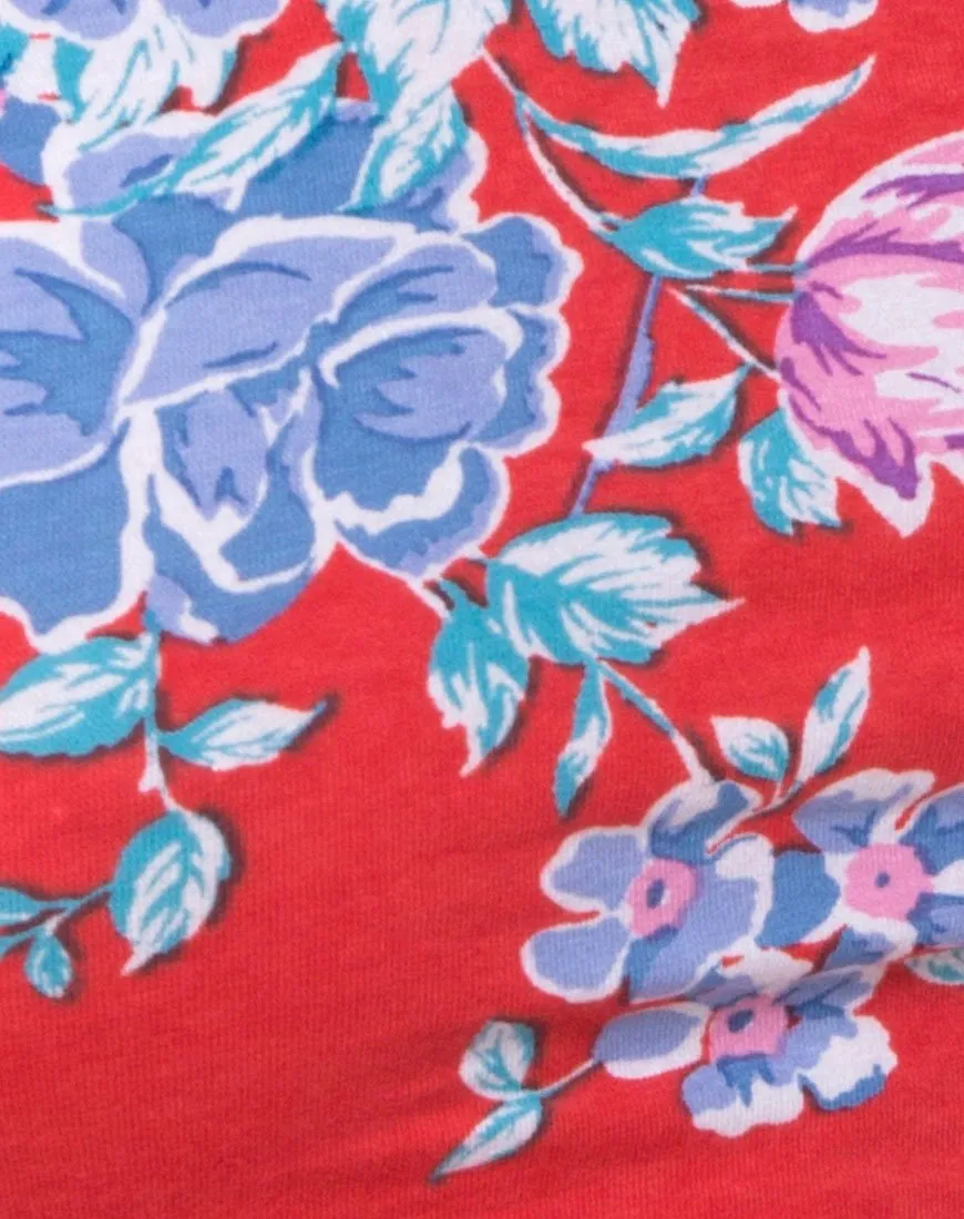 Coga Crop Top in Vintage Fleur