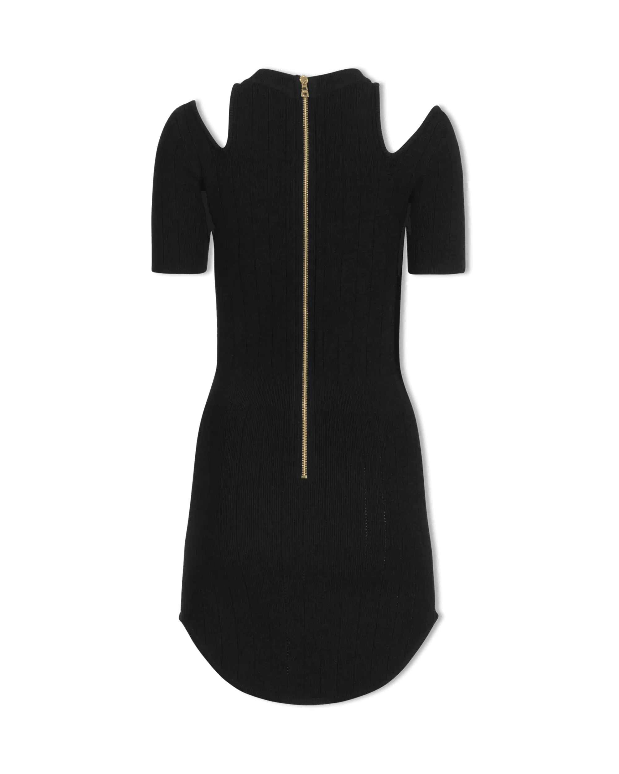 Cold Shoulder Knitted Mini Dress