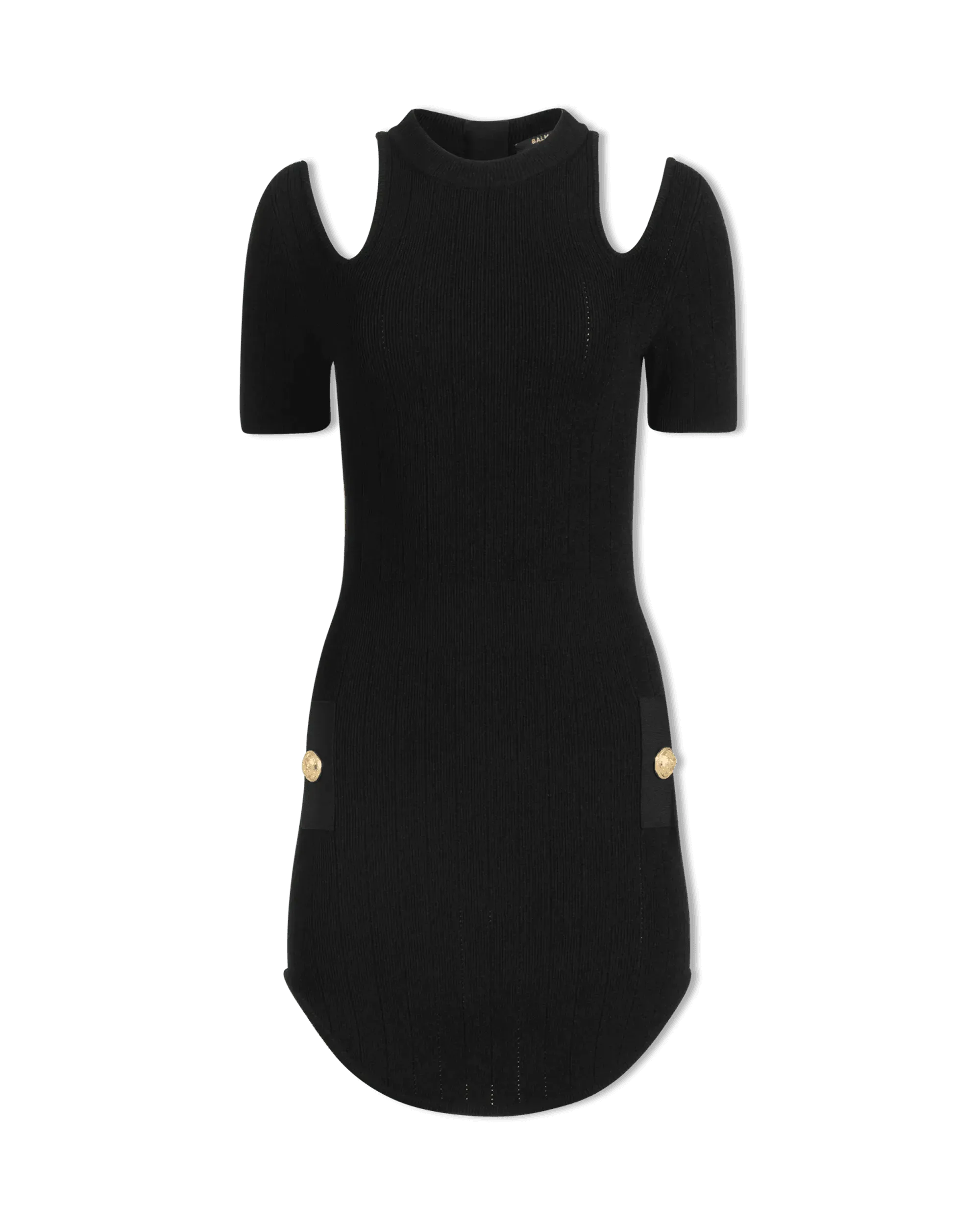 Cold Shoulder Knitted Mini Dress