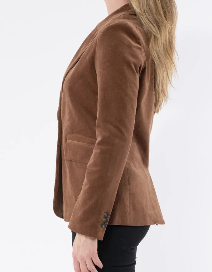 Cord Blazer Camel