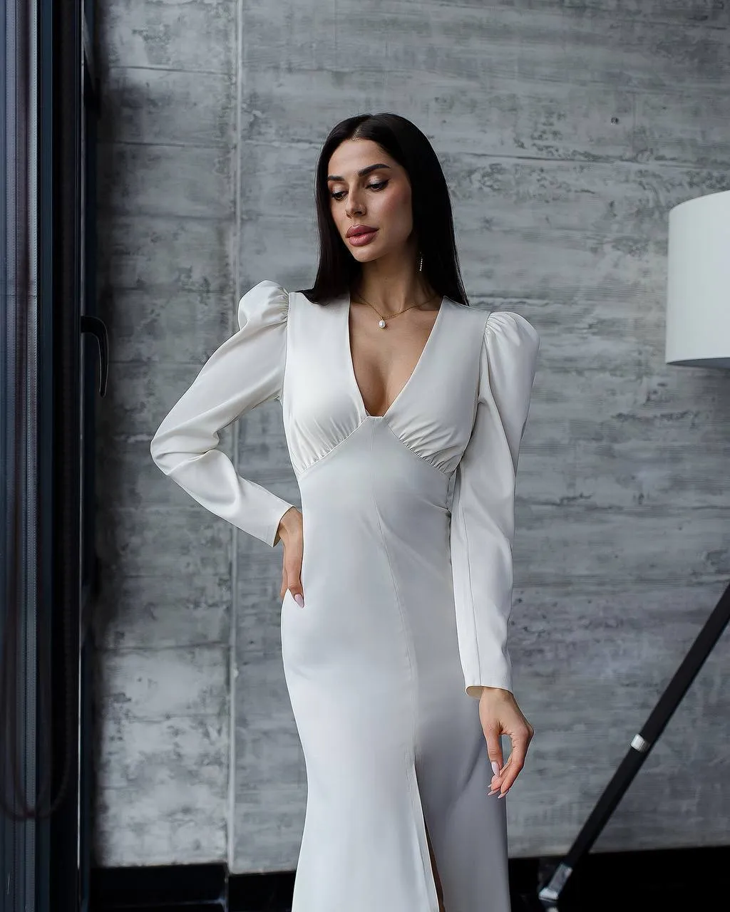 Cream color long dress “Ivory”