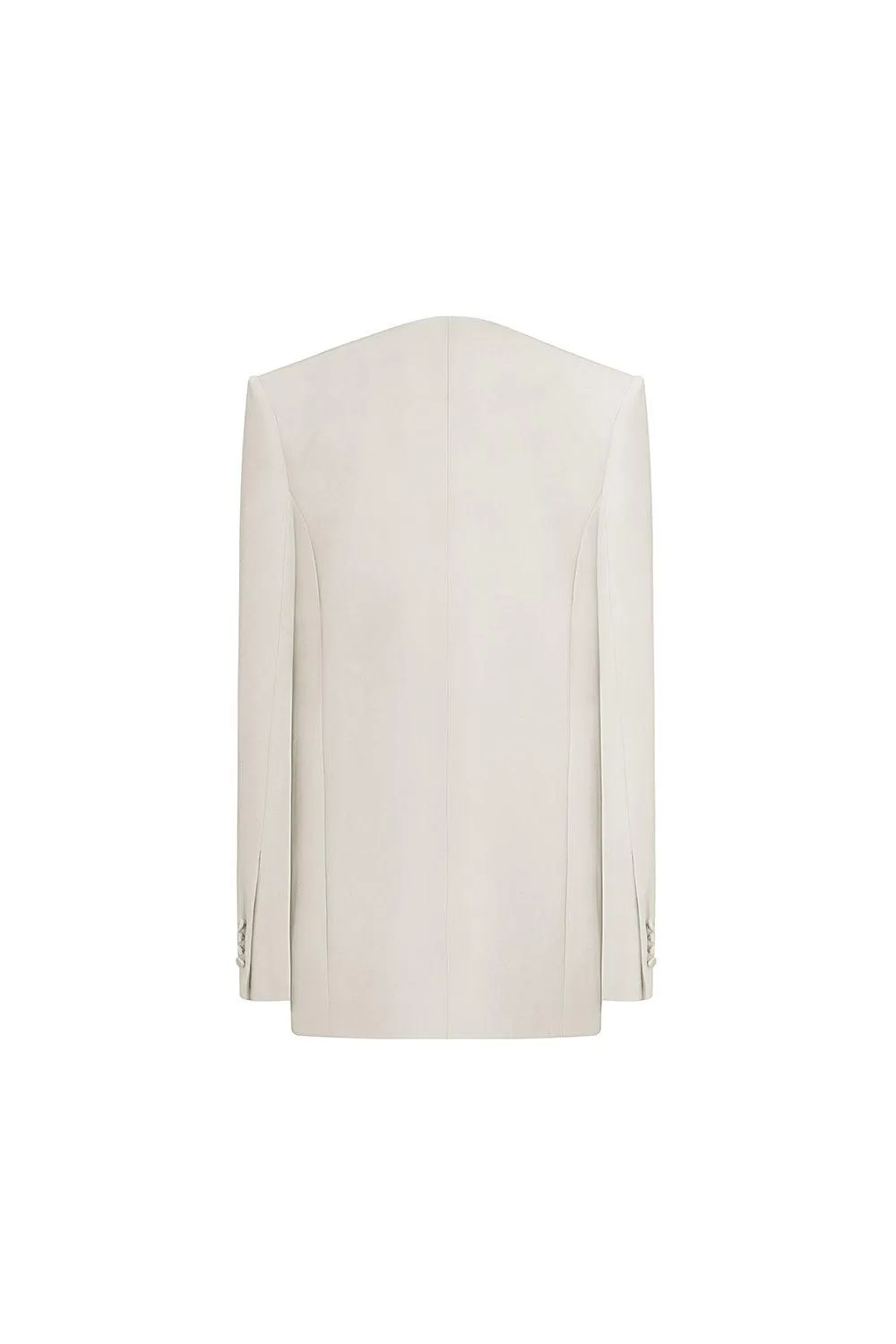Crescent Straight Long Sleeved Polycotton Blazer