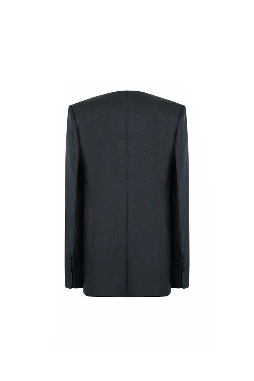 Crescent Straight Long Sleeved Polycotton Blazer