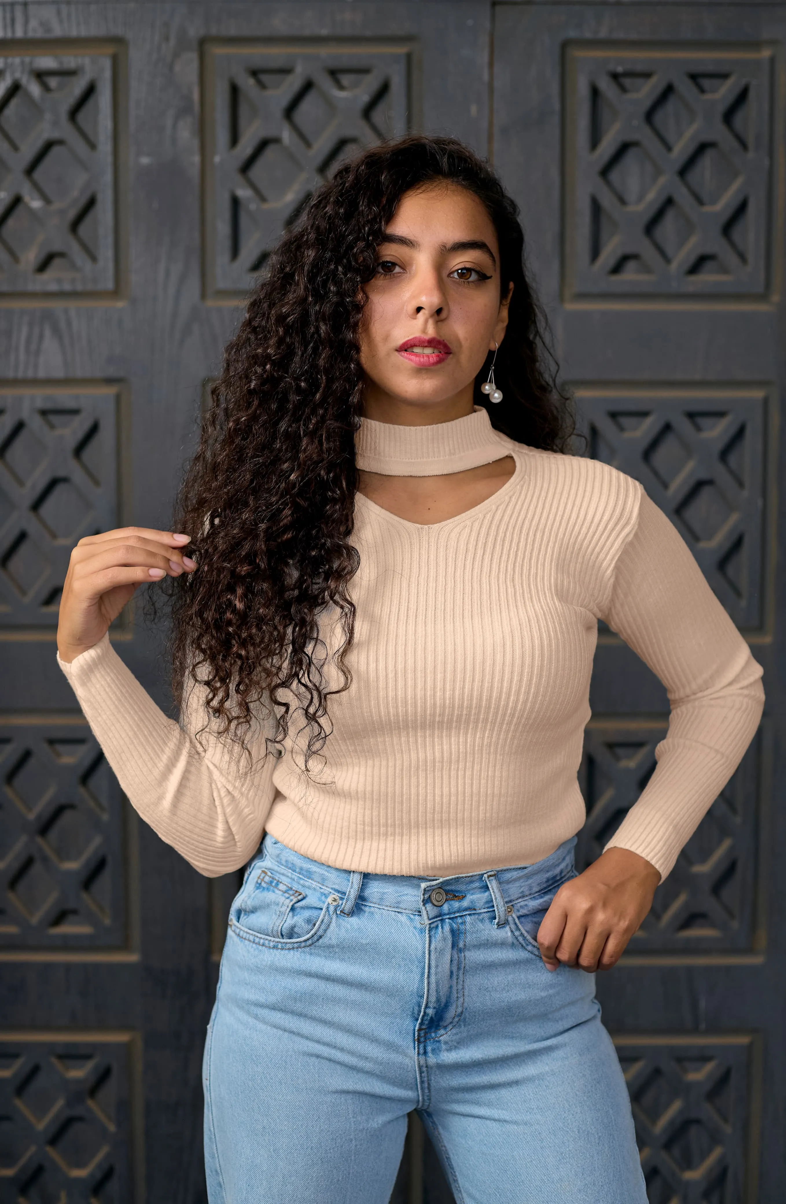 Cut-Out Knit Top - Keen