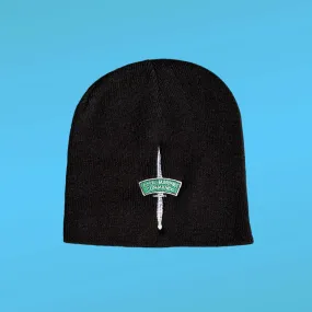 Dagger & Flash Beanie - Black