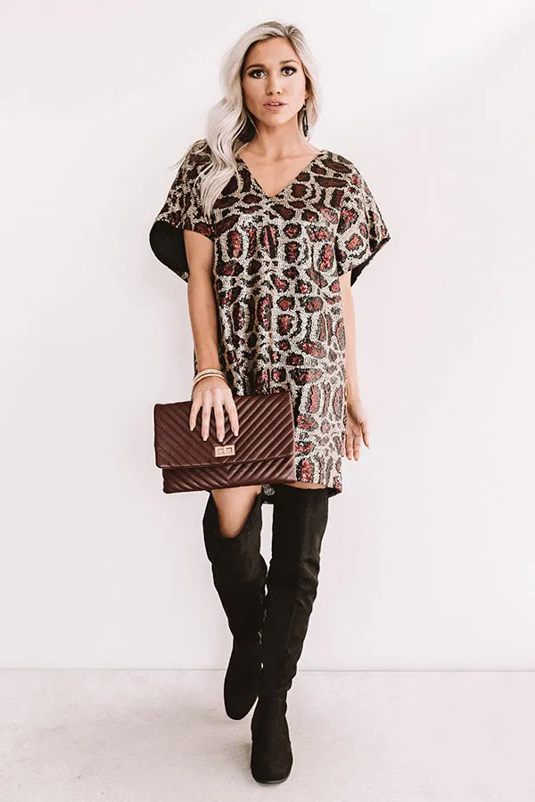 Dance All Night Sequin Shift Dress