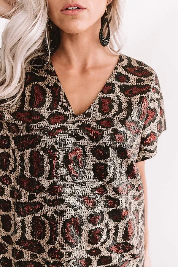 Dance All Night Sequin Shift Dress